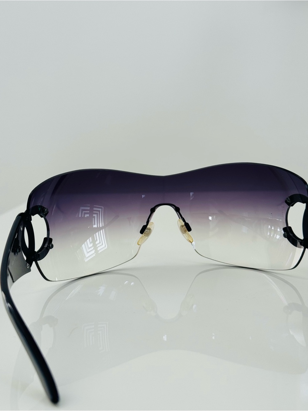 Rare ๐ค Vintage Authentic Chanel CC rimless sunglasses - Picture 10 of 10
